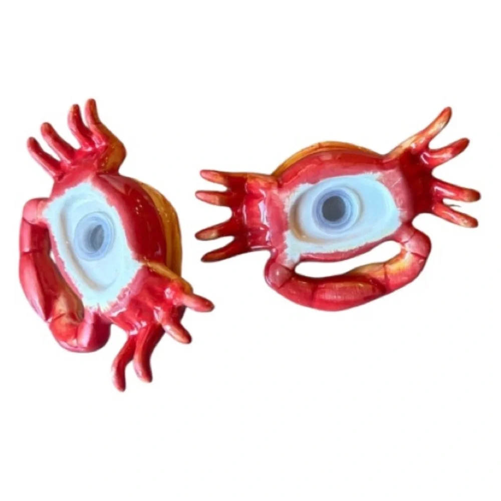 Crab salt pepper shakers set